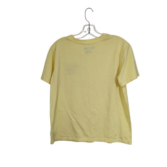 Keith Haring T Shirt Mens Medium Butter Yellow Tee Short Sleeve Crewneck Logo - Picture 2 of 6